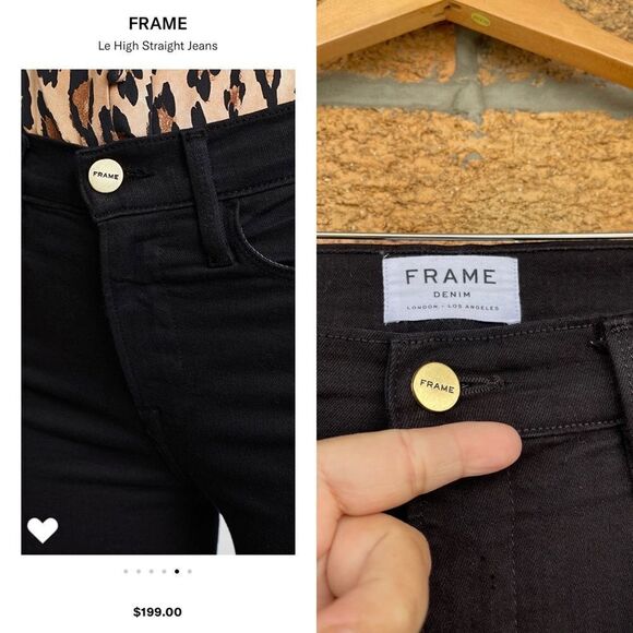 FRAME Le High Straight Jeans size 32 - Picture 3 of 12
